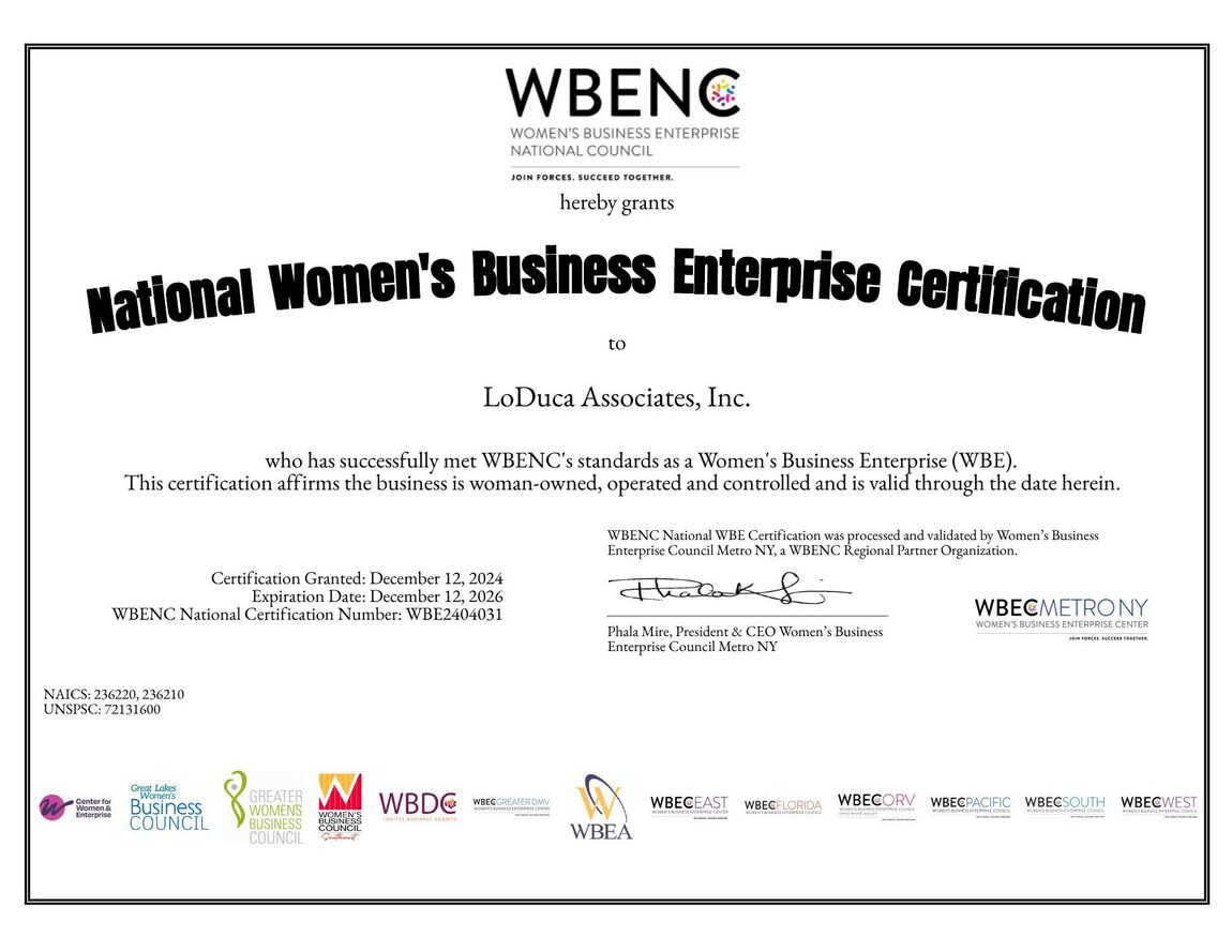 WBENC National Women's Business Enterprise certification