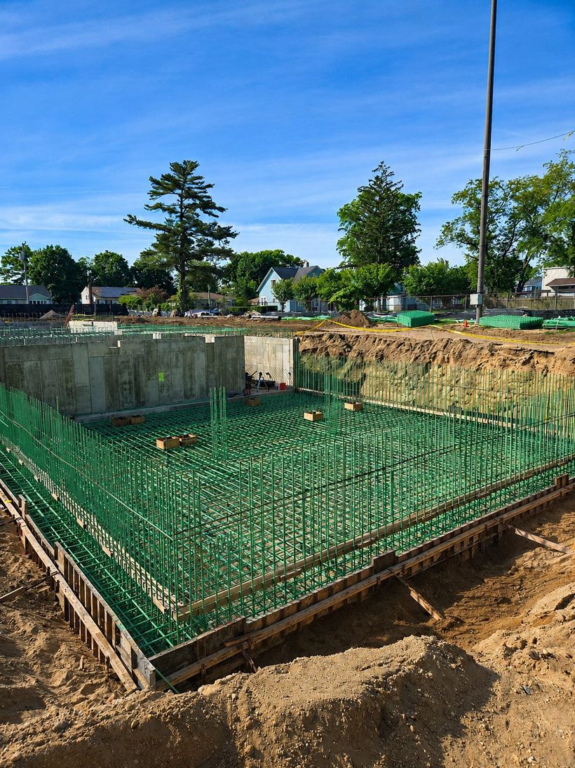 Structural work in progress on a LoDuca Associates project